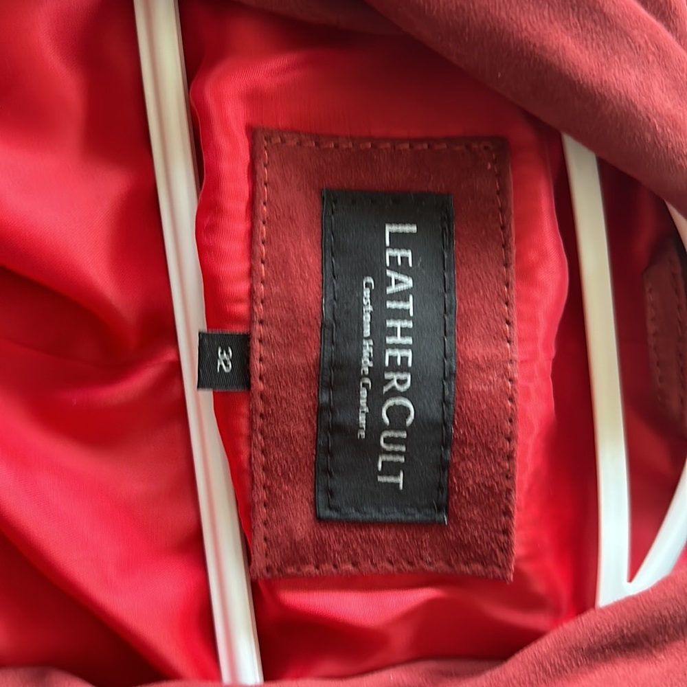 Red Suede Jacket - Picture 3 of 4